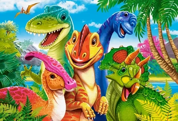 Castorland puzzle Dinozaurze Selfie 30 kawałków