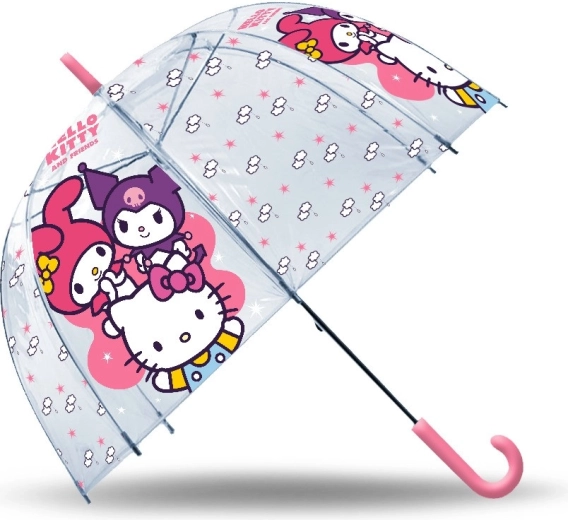 przezroczysty ręczny parasol Hello Kitty
