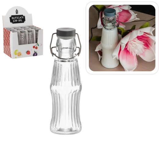 Szklana butelka z mechanicznym zamknięciem 270 ml