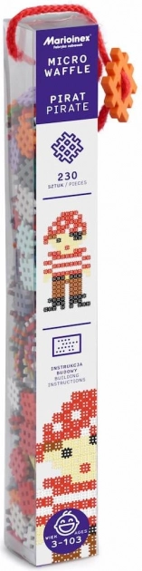 Klocki konstrukcyjne Marioinex Micro Waffle pirat 230 elementów