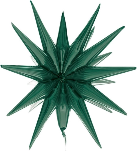 Foliowy balon 3D gwiazda – butelkowa zieleń 50 cm