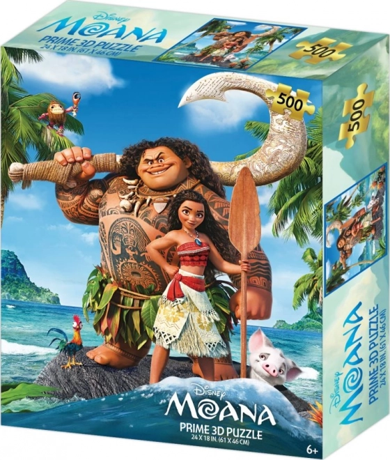 PRIME 3D Puzzle Dzielna Vaiana: Legenda o końcu świata 3D 500 elementów