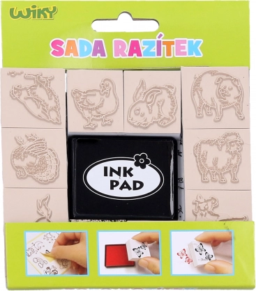 Zestaw pieczątek Zwierzątka