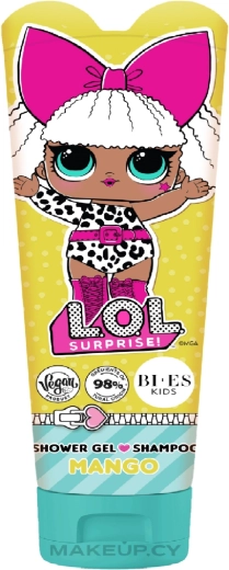 Żel pod prysznic i szampon 2w1 o zapachu mango LOL Surprise 240 ml