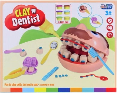 Zestaw dentystyczny z plasteliną i akcesoriami