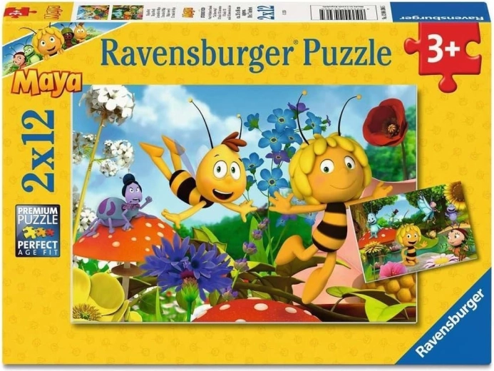 Puzzle Ravensburger Świat Pszczółki Mai 2×12 elementów
