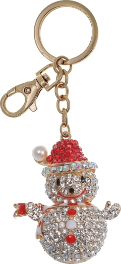 Brelok złoty bałwanek