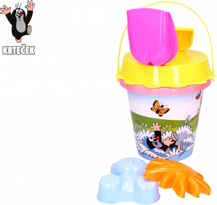 Zestaw do piasku Krecik 1,5 l różowy