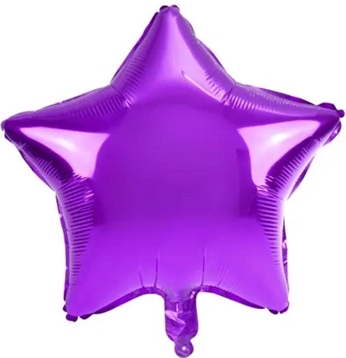 Foliowy balon gwiazda duża fioletowa