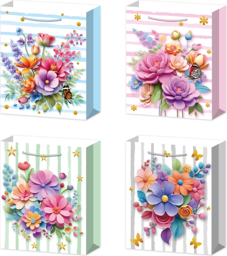 Torebka prezentowa S z bukietem