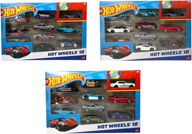 Hot Wheels zestaw samochodzików 10 szt.