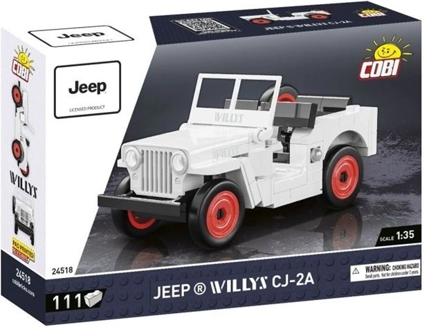 COBI Youngtimer Jeep Willys CJ-2A – zestaw konstrukcyjny 1:35 (111 elementów)