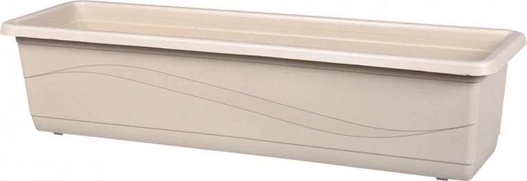 Plastowa skrzynka Lobelia Modern 50 cm jasnobrązowa