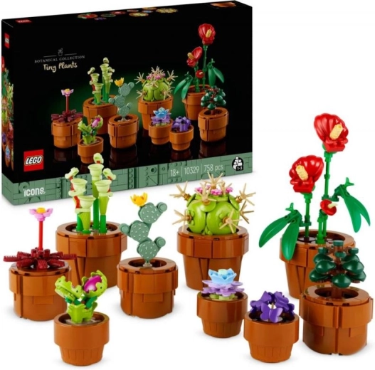 LEGO Botanicals małe roślinki 10329 – dekoracyjne rośliny doniczkowe z klocków