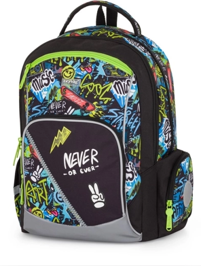 Plecak szkolny Oxybag OXY GO Funny Boy, graffiti, 22 l
