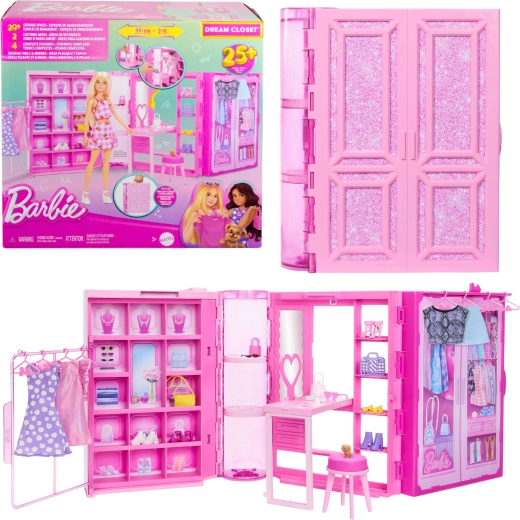 Barbie przenośna garderoba marzeń Dream Closet z ponad 25 akcesoriami