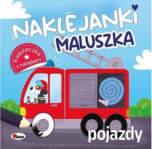 Książeczka z naklejkami dla najmłodszych – środki transportu
