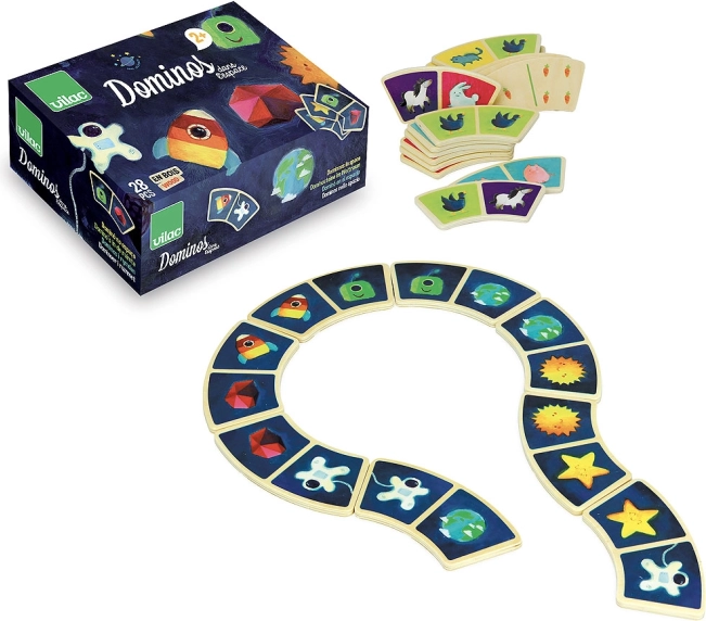 Kosmiczne domino dla dzieci