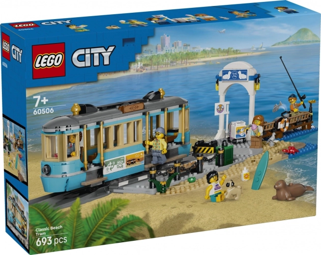 LEGO City klasyczny plażowy tramwaj