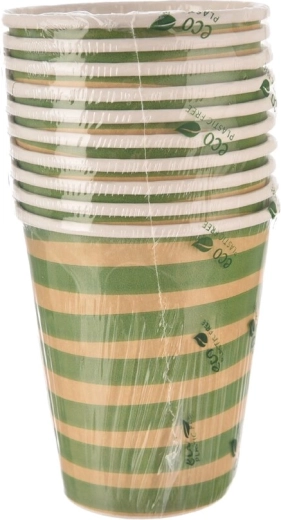 Papierowe kubeczki Jungle zielone 250 ml (10 szt.)