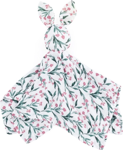 Petite&Mars bambusowy muślinowy przytulaczek Hugo pink meadow