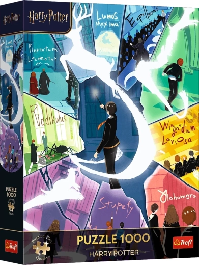 Trefl Puzzle Premium Plus Harry Potter: Zaklęcia i patronusy, 1000 elementów
