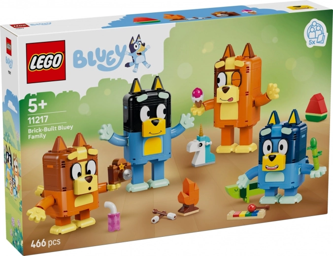 LEGO Bluey – rodzina Bluey z klocków