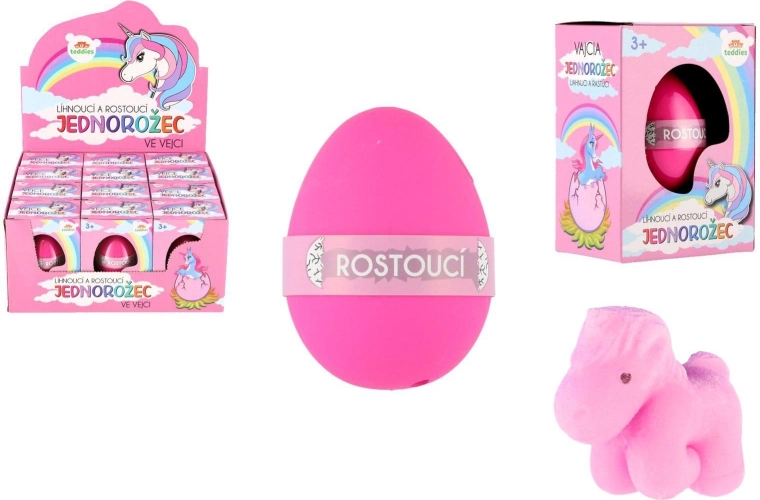 Wylęgający się i rosnący jednorożec z jajka 6 cm – magiczna niespodzianka dla dzieci