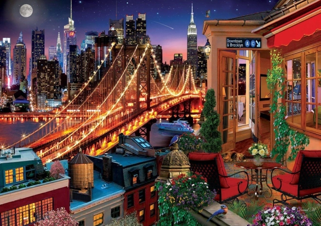 Puzzle ART PUZZLE Brooklyn z tarasu 1500 elementów