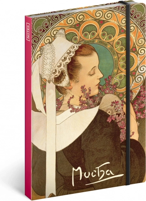 Notes Alfons Mucha – Wrzos, nieliniowany 13 × 21 cm