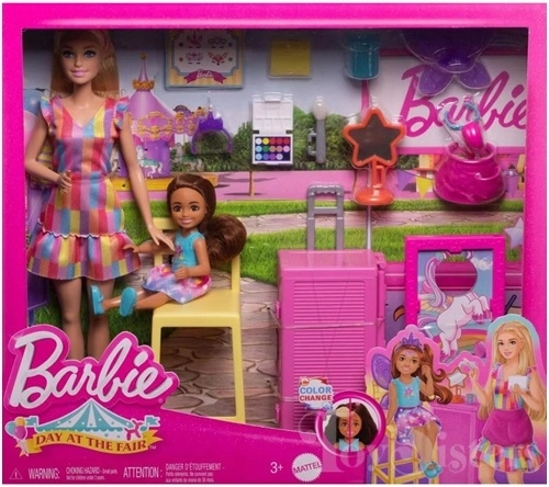 Barbie Chelsea Dzień na jarmarku ze zmianą koloru