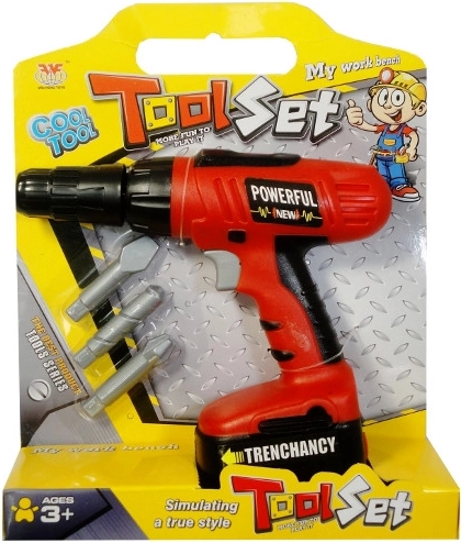 Dzieci9 elektryczna wiertarka z bitami