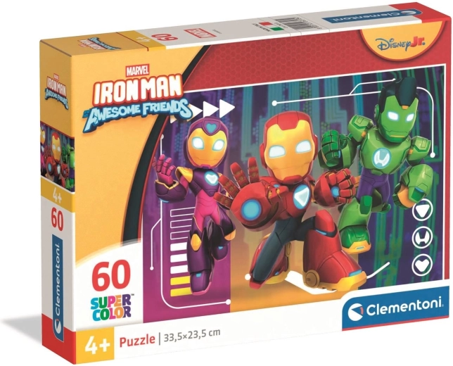 Puzzle Iron Man i niesamowici przyjaciele 60 elementów CLEMENTONI