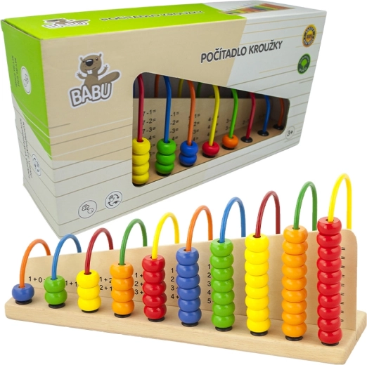 Babu drewniane kółka do liczenia