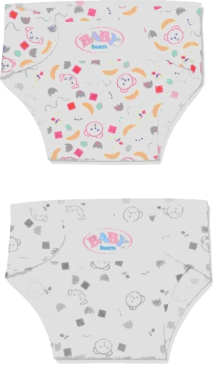 BABY born materiałowe pieluszki dla lalek – dwupak dla lalek 36 cm