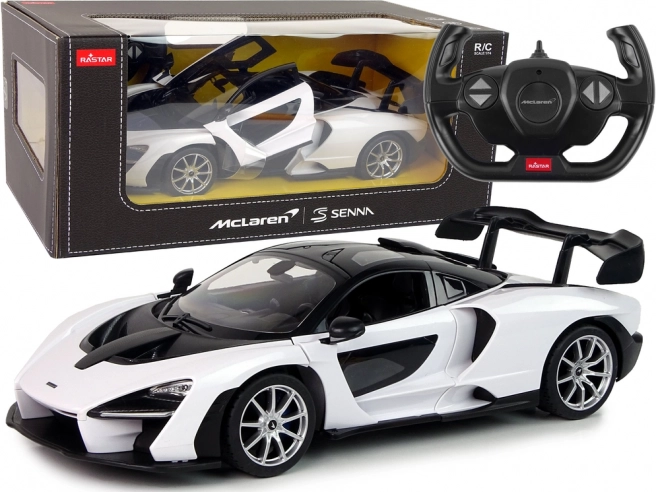 Auto R/C McLaren Senna Rastar 1:14 biały z pilotem do sterowania