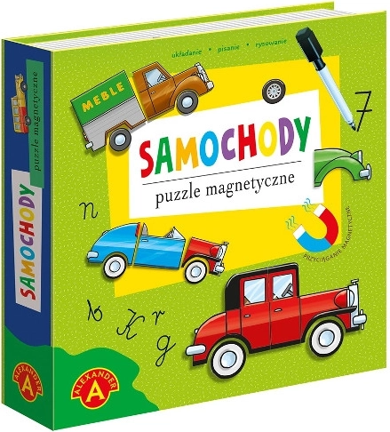 Magnetyczne puzzle – auta
