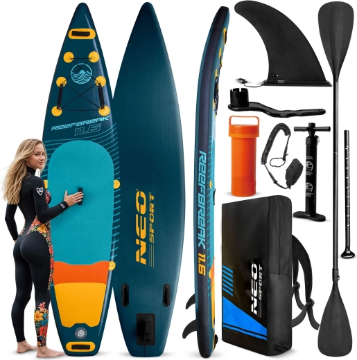 Nadmuchiwany paddleboard Reefbreak 11'6 (350 × 81 × 15 cm) Neo‑Sport zestaw