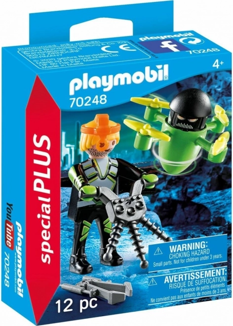 Playmobil agent z dronem – zestaw akcji do kreatywnej zabawy