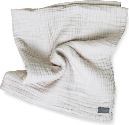Vinter & Bloom muślinowy kocyk Layered Organic dove grey