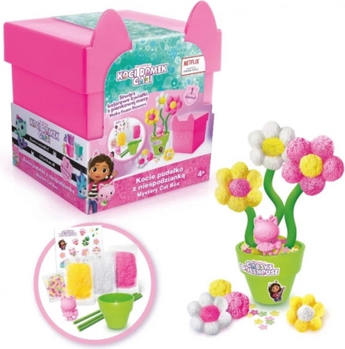 Gabi's Cat House masa plastyczna – Pudełko z niespodzianką dla kotów, różowe (masa piankowa)