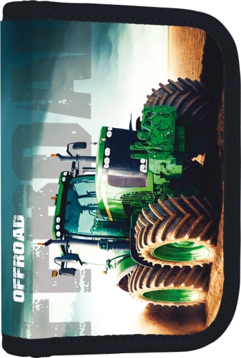 Szkolny piórnik jednopoziomowy Traktor OXYBAG