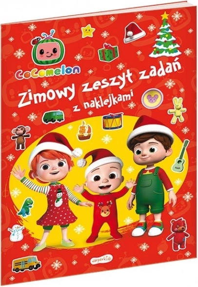 Cocomelon zimowy zeszyt zadań z naklejkami