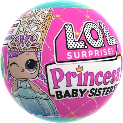 L.O.L. Surprise Princess Baby Sisters kula niespodzianka - 1 sztuka