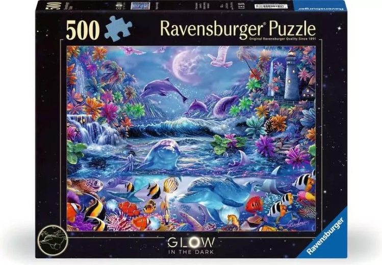 Świecące puzzle Ravensburger Magia blasku księżyca 500 elementów
