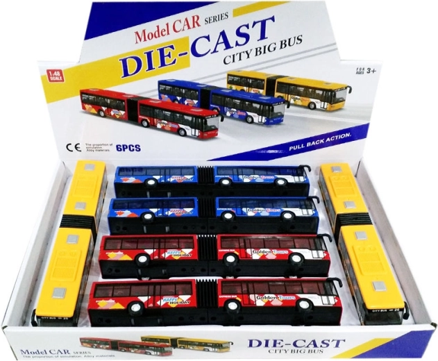 Metalowy model autobusu