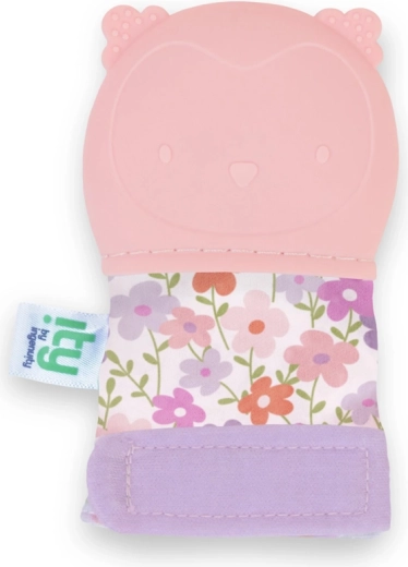 Ingenuity gryzak z rękawiczką sówka Nally różowy bez BPA 3m+