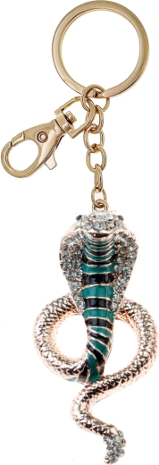 Brelok do kluczy złoty wąż