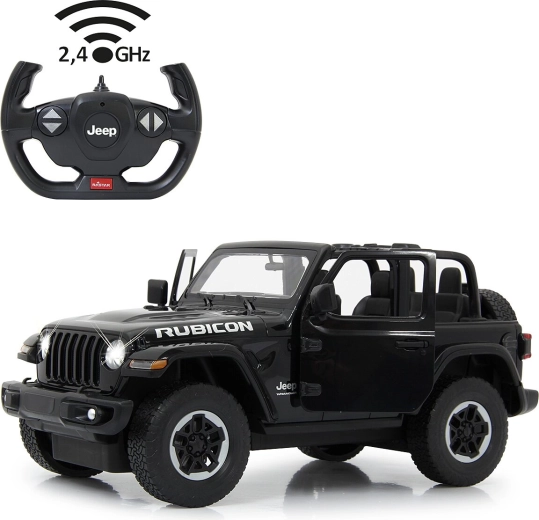 Jamara Jeep Wrangler JL RC auto 1:14 czarne 2,4 GHz z otwieranymi drzwiami