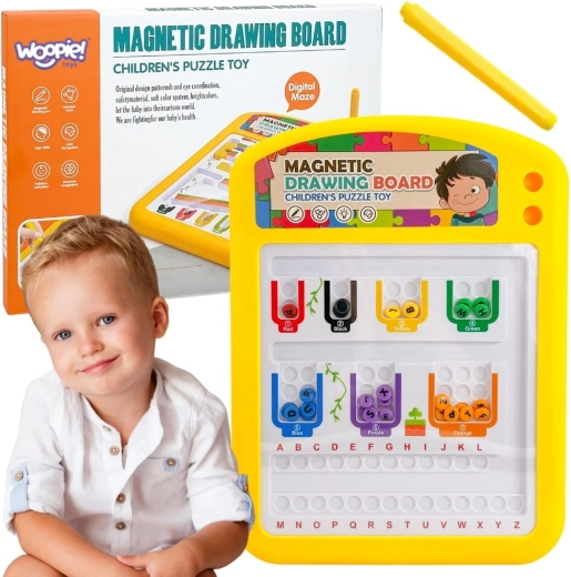 Magnetyczna tablica edukacyjna Woopie z alfabetem